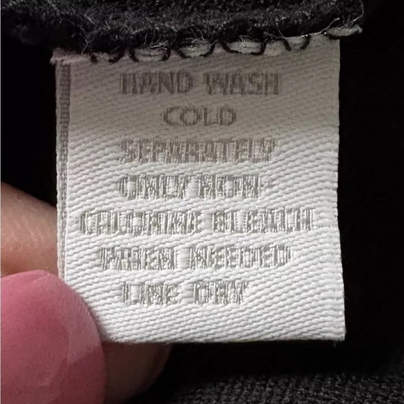 Charter Club Black Stretch Knit Surplice Dress Womens Size Medium (1592) - Picture 5 of 5